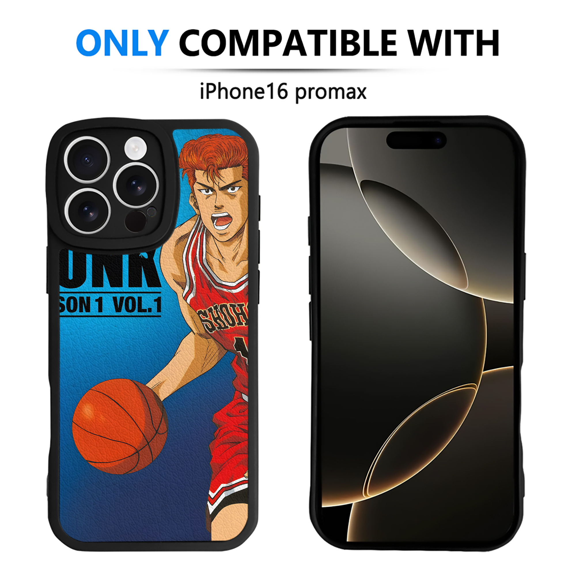 （画像用） SLAM DUNK／スラムダンク 【iPhone 16シリーズ対応】シリコンスマホケース（レザー調） 材質：シリコン